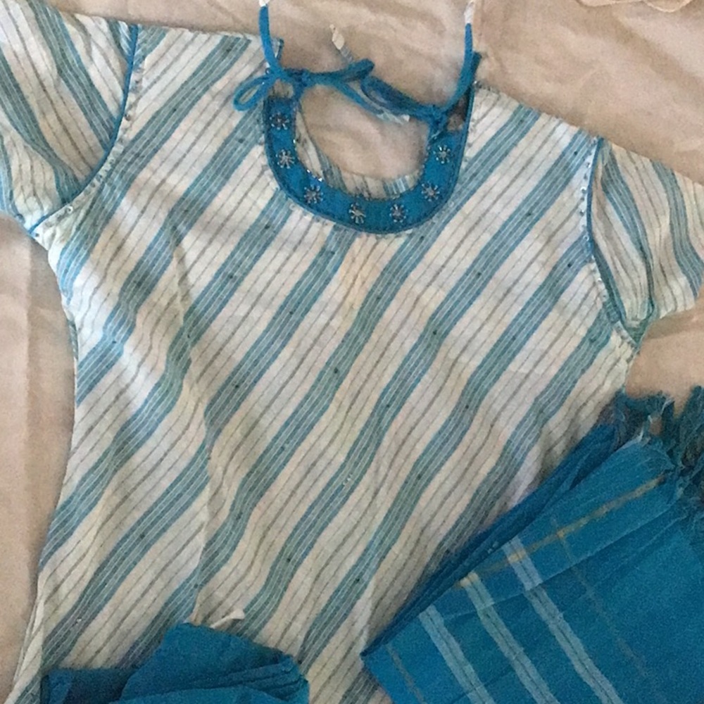 Indian shalwar kamez with scarf